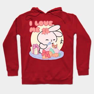 Cute Rabbit: I Love Me Hoodie